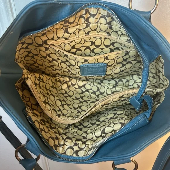 Coach Blue Satchel with Versatile Design - Picture 8 of 8